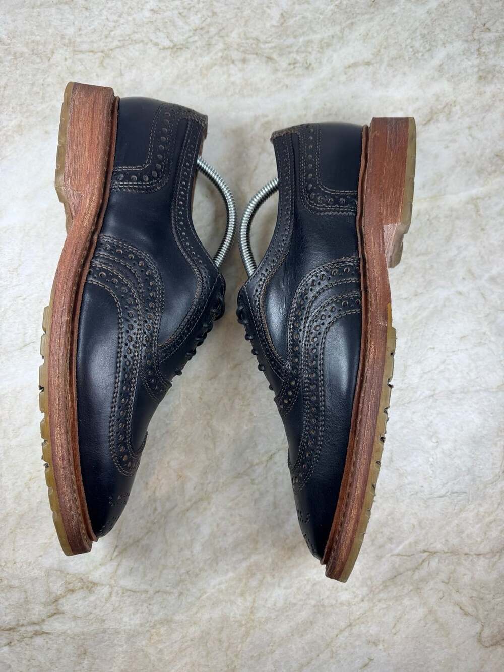 Allen Edmonds McTavish Wingtip Oxford Black Leather Men’s Shoes Size 8.5 - Picture 5 of 16